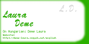 laura deme business card